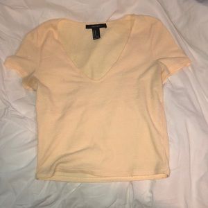 Cropped yellow shirt